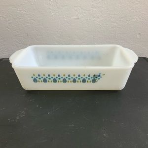 Fire King Candle Glow Casserole Dish Mid Century